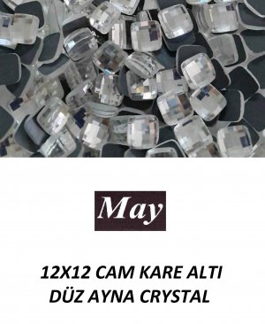 12X12 CAM KARE ALTI DÜZ AYNA CRYSTAL