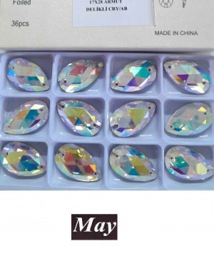 17X28 CAM ARMUT ALTI DÜZ DİKMELİ AB CRYSTAL