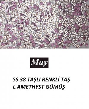 SS 38 TAŞLI RENKLİ TAŞ L.AMETHYST GÜMÜŞ