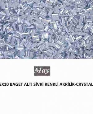 5X10 BAGET ALTI SİVRİ RENKLİ AKRİLİK-CRYSTAL