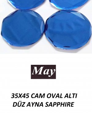35X45 CAM OVAL ALTI DÜZ AYNA SAPPHIRE