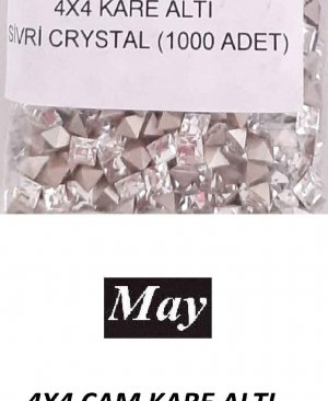 04X04 CAM KARE ALTI SİVRİ CRYSTAL