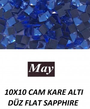 10X10 CAM KARE ALTI DÜZ FLAT SAPPHIRE