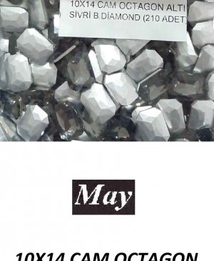 10X14 CAM OCTAGON ALTI SİVRİ B.DİAMOND