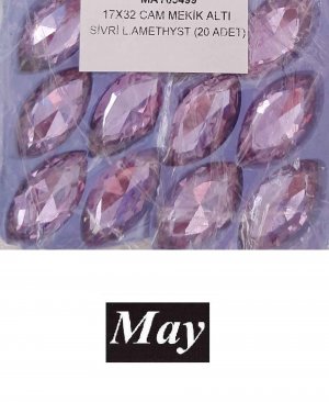 17X32 CAM MEKİK ALTI SİVRİ L.AMETHYST