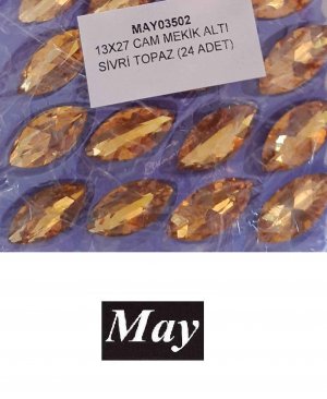13X27 CAM MEKİK ALTI SİVRİ TOPAZ