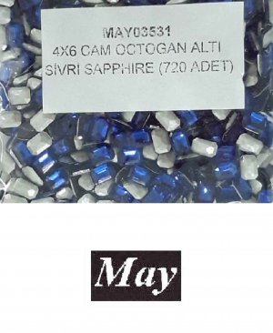 04X06 CAM OCTOGAN ALTI SİVRİ SAPPHIRE