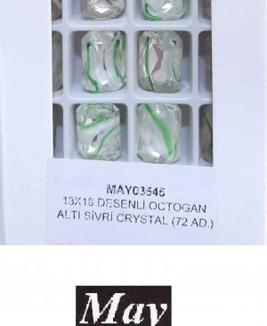 13X18 DESENLİ OCTOGAN ALTI SİVRİ PERIDOT