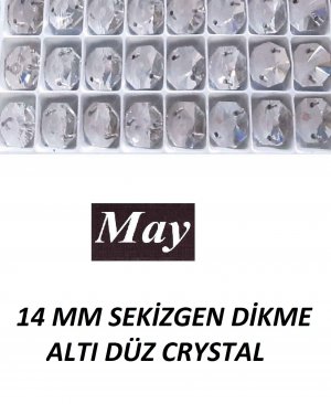14 MM SEKİZGEN DİKME ALTI DÜZ CRYSTAL