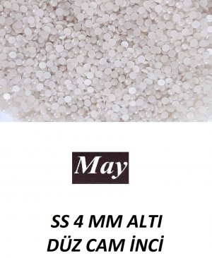 SS 4 MM ALTI DÜZ CAM İNCİ