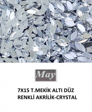 7X15 T.MEKİK ALTI DÜZ RENKLİ AKRİLİK-CRYSTAL
