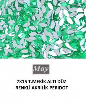 7X15 T.MEKİK ALTI DÜZ RENKLİ AKRİLİK-PERIDOT