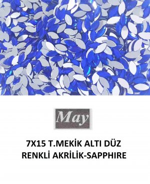 7X15 T.MEKİK ALTI DÜZ RENKLİ AKRİLİK-SAPPHIRE