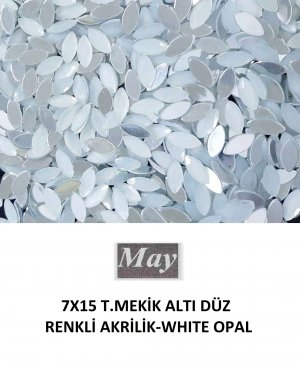 7X15 T.MEKİK ALTI DÜZ RENKLİ AKRİLİK-WHITE OPAL