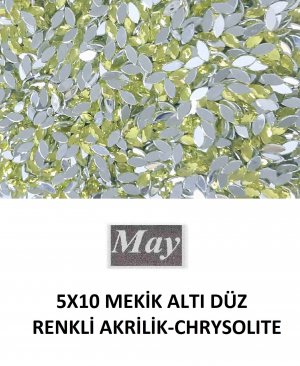 5X10 MEKİK ALTI DÜZ RENKLİ AKRİLİK-CHRYSOLITE