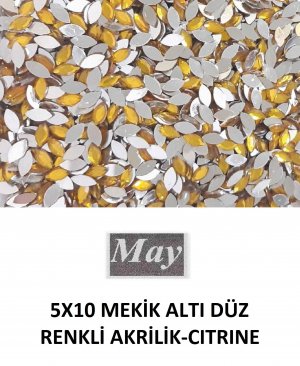 5X10 MEKİK ALTI DÜZ RENKLİ AKRİLİK-CITRINE