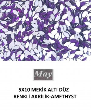 5X10 MEKİK ALTI DÜZ RENKLİ AKRİLİK-AMETHYST