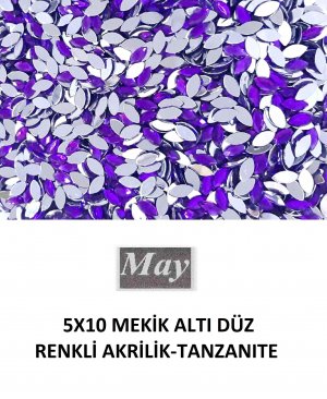 5X10 MEKİK ALTI DÜZ RENKLİ AKRİLİK-TANZANITE