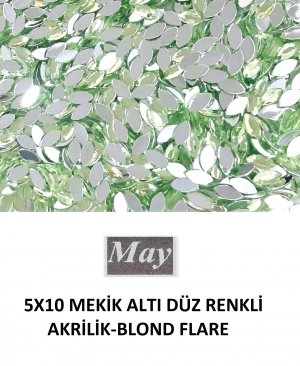 5X10 MEKİK ALTI DÜZ RENKLİ AKRİLİK-BLOND FLARE