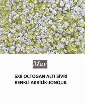 6X8 OCTOGAN ALTI SİVRİ RENKLİ AKRİLİK-JONQUIL