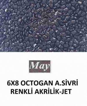 6X8 OCTOGAN ALTI SİVRİ RENKLİ AKRİLİK-JET