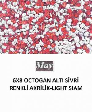 6X8 OCTOGAN ALTI SİVRİ RENKLİ AKRİLİK-LIGHT SIAM