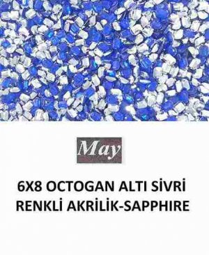 6X8 OCTOGAN ALTI SİVRİ RENKLİ AKRİLİK-SAPPHIRE