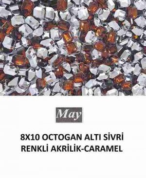 8X10 OCTOGAN ALTI SİVRİ RENKLİ AKRİLİK-CARAMEL