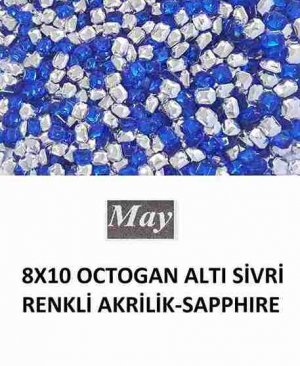 8X10 OCTOGAN ALTI SİVRİ RENKLİ AKRİLİK-SAPPHIRE