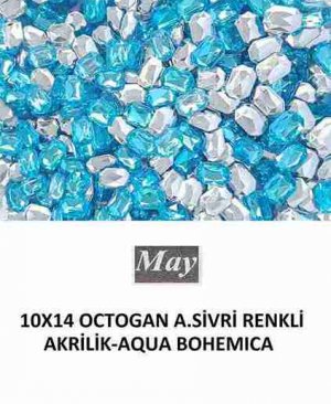 10X14 OCTOGAN ALTI SİVRİ RENKLİ AKRİLİK-AQUA BOHEMICA