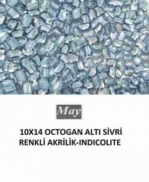 10X14 OCTOGAN ALTI SİVRİ RENKLİ AKRİLİK-INDICOLITE