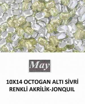 10X14 OCTOGAN ALTI SİVRİ RENKLİ AKRİLİK-JONQUIL