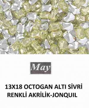 13X18 OCTOGAN ALTI SİVRİ RENKLİ AKRİLİK-JONQUIL