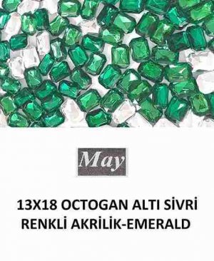 13X18 OCTOGAN ALTI SİVRİ RENKLİ AKRİLİK-EMERALD