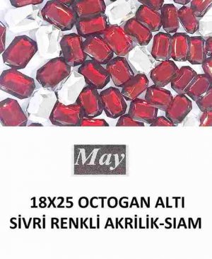 18X25 OCTOGAN ALTI SİVRİ RENKLİ AKRİLİK-SIAM