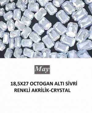 18,5X27 OCTOGAN ALTI SİVRİ RENKLİ AKRİLİK-CRYSTAL