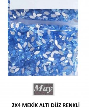 2X4 MEKİK ALTI DÜZ RENKLİ AKRİLİK-AQUAMARINE