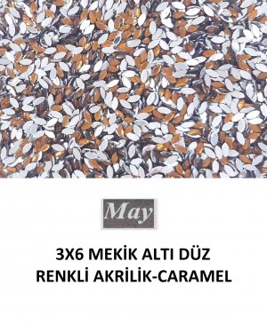 3X6 MEKİK ALTI DÜZ RENKLİ AKRİLİK-CARAMEL