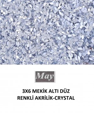 3X6 MEKİK ALTI DÜZ RENKLİ AKRİLİK-CRYSTAL