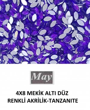 4X8 MEKİK ALTI DÜZ RENKLİ AKRİLİK-TANZANITE