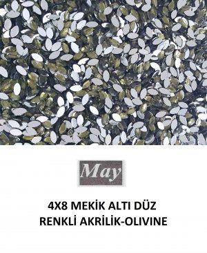 4X8 MEKİK ALTI DÜZ RENKLİ AKRİLİK-OLIVINE