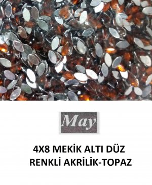 4X8 MEKİK ALTI DÜZ RENKLİ AKRİLİK-TOPAZ