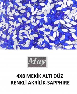 4X8 MEKİK ALTI DÜZ RENKLİ AKRİLİK-SAPPHIRE