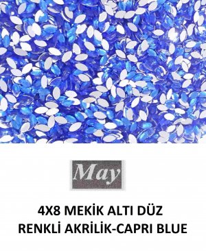 4X8 MEKİK ALTI DÜZ RENKLİ AKRİLİK-CAPRI BLUE