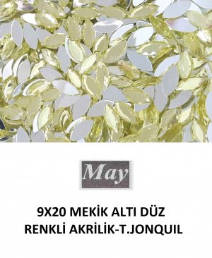 9X20 MEKİK ALTI DÜZ RENKLİ AKRİLİK-T.JONQUIL