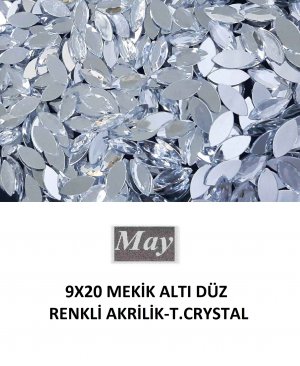 9X20 MEKİK ALTI DÜZ RENKLİ AKRİLİK-T.CRYSTAL