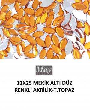 12X25 MEKİK ALTI DÜZ RENKLİ AKRİLİK-T.TOPAZ