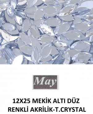 12X25 MEKİK ALTI DÜZ RENKLİ AKRİLİK-T.CRYSTAL