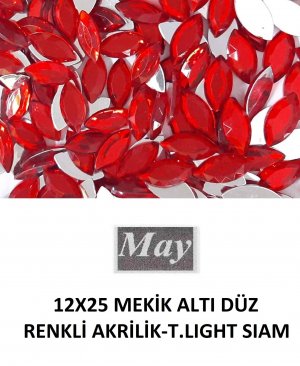 12X25 MEKİK ALTI DÜZ RENKLİ AKRİLİK-T.LIGHT SIAM