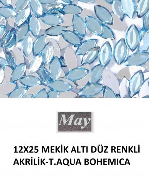12X25 MEKİK ALTI DÜZ RENKLİ AKRİLİK-T.AQUA BOHEMICA